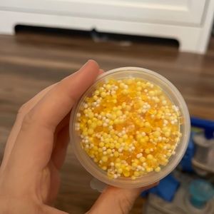 yellow textured slime